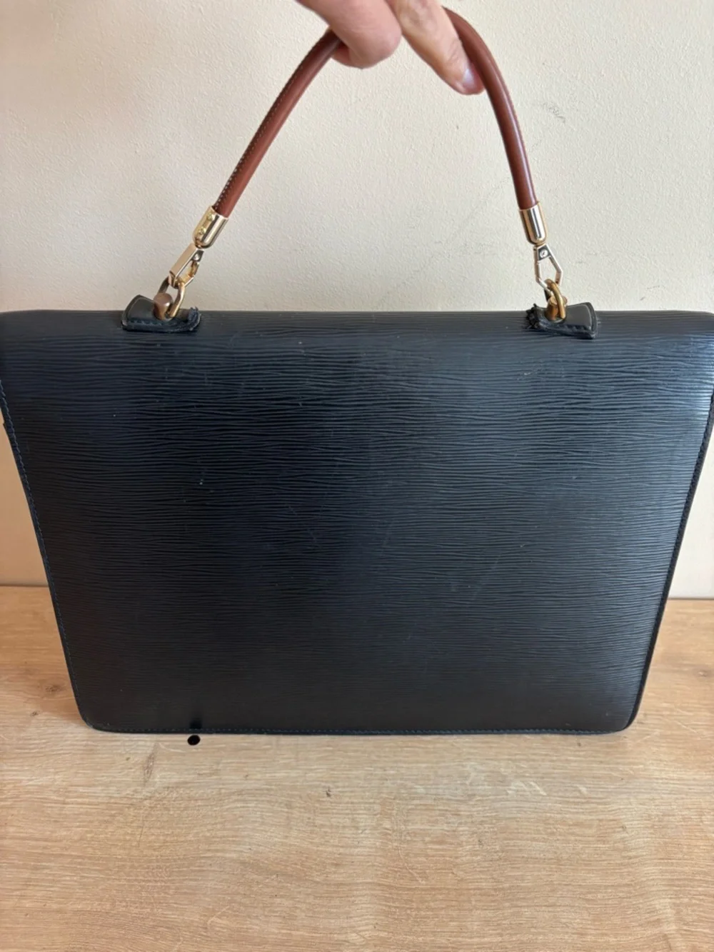 Authentic Louis Vuitton epi leather taiga briefcase